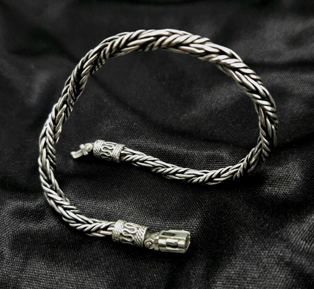 STERLING SILVER BRACELET TWISTED 925