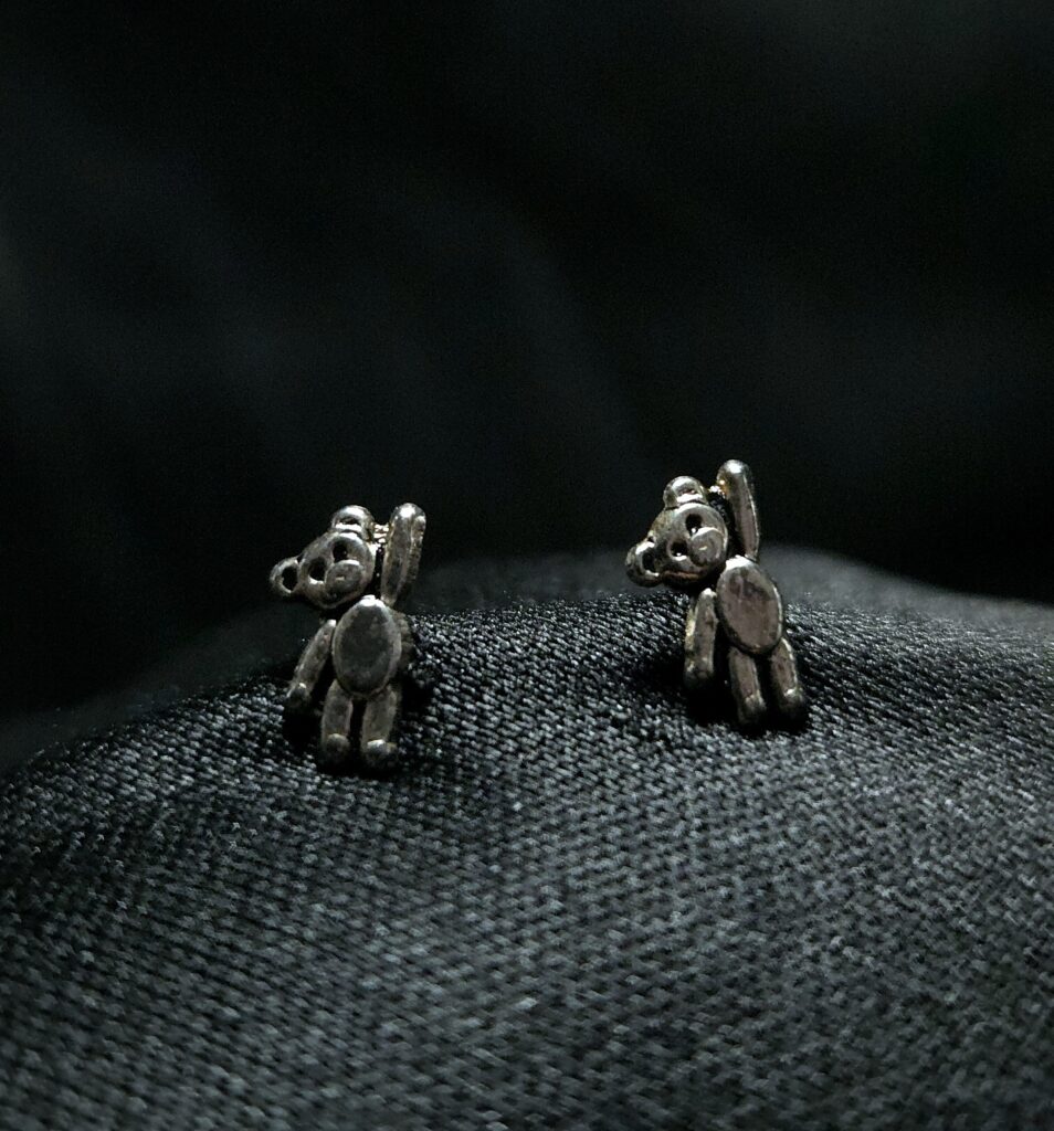 STERLING SILVER TEDDY BEARS EARRINGS