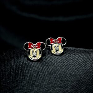 MICKY MOUSE RED BOW EARRINGS