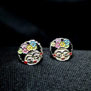 STERLING SILVER FRIDA KAHLO EARRINGS