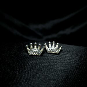 STERLING SILVER CROWN EARRINGS