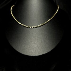 GOLD LAMINATE TWISTED NECKLACE
