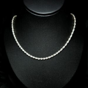 STERLING SILVER TWISTED NECKLACE