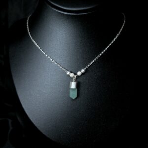 STERLING SILVER NATURAL QUARTZ NECKLACE