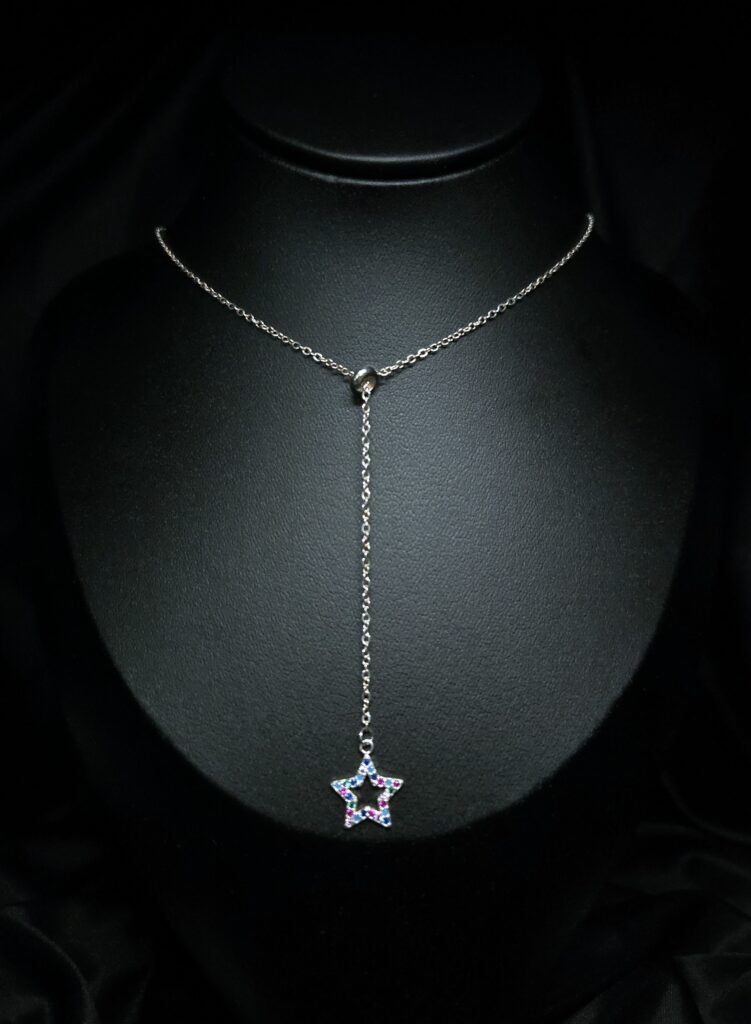 STERLING SILVER STAR NECKLACE 925