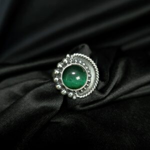 HALF MOON STERLING SILVER RING 925