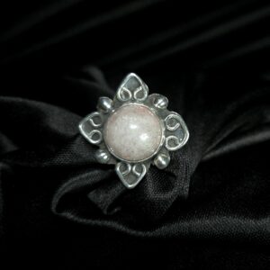 STERLING SILVER NATURAL STONE RING
