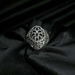 STERLING SILVER MARCASITE OVAL RIN