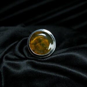 STERLING SILVER TIGER EYE STONE RING 925