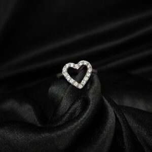 STERLING SILVER HEART RING