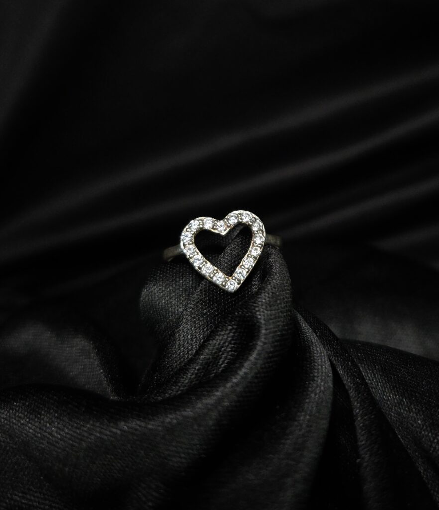 STERLING SILVER HEART RING