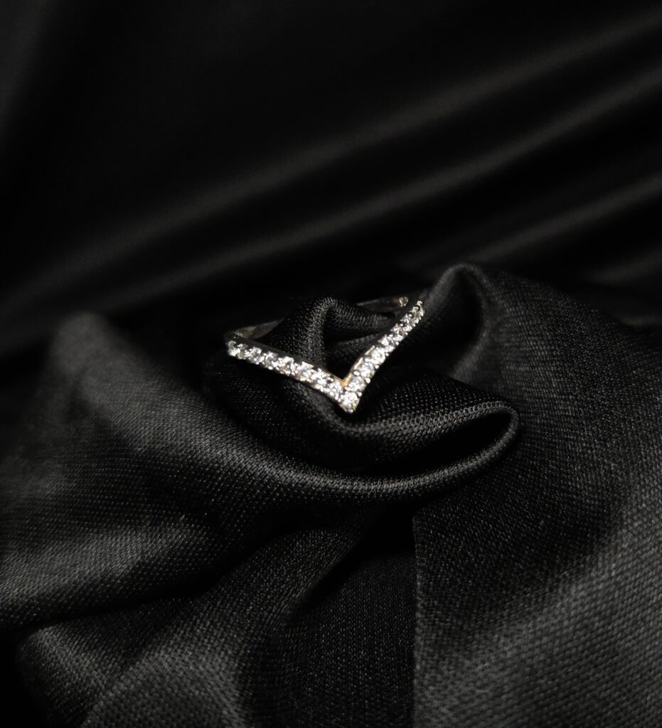 STERLING SILVER V RING